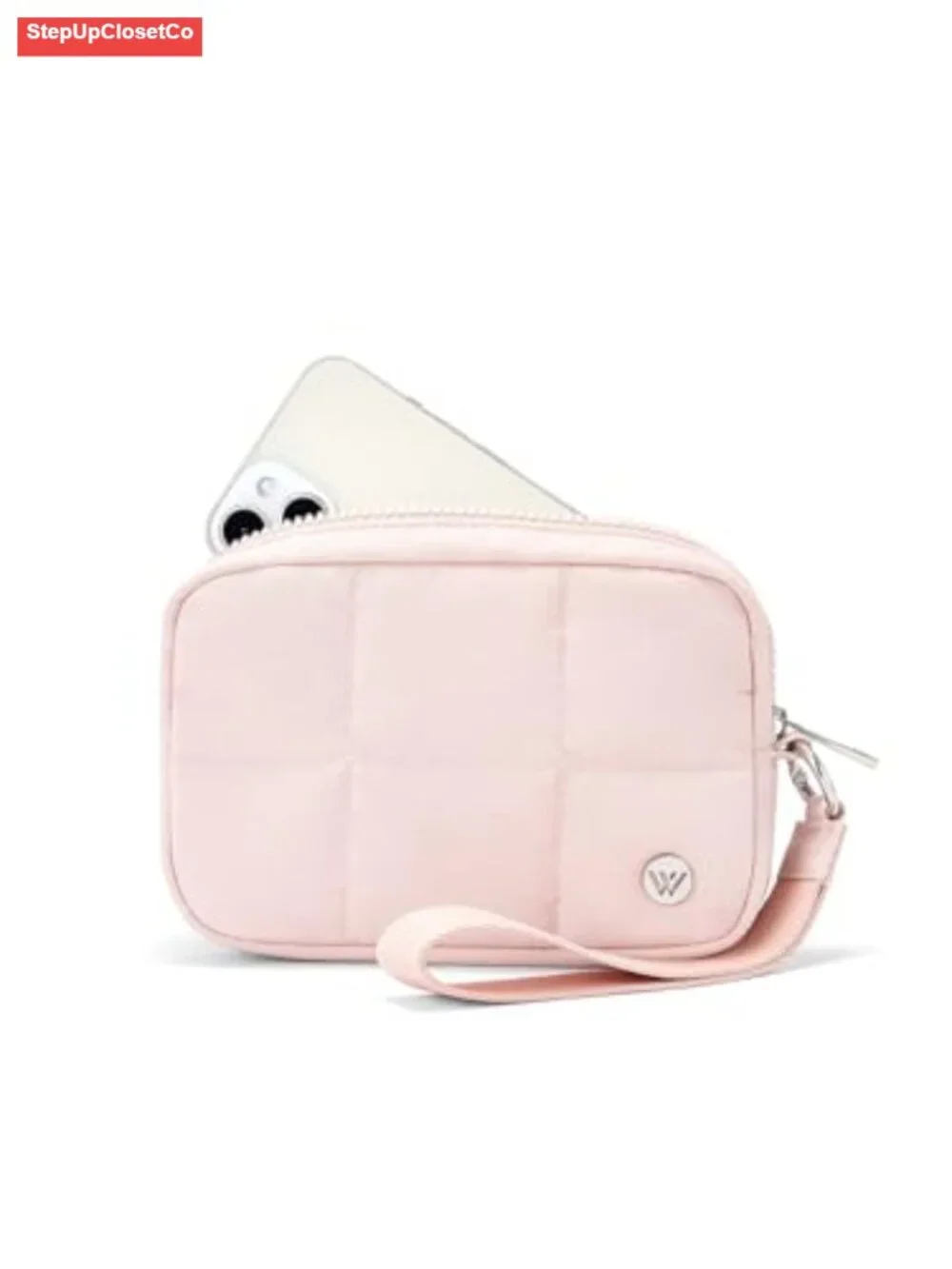 Quilted Nylon Wristlet Wallet RFID Blocking